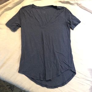 Lululemon love tee size 4 heathered blue